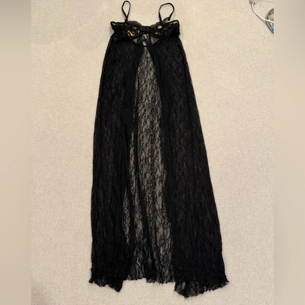Jaded London Astoria Bralette Cheetah Lace maxi Top duster - Picture 6 of 8